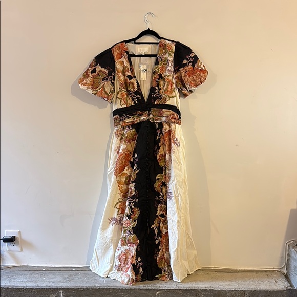 Anthropologie Katerina Button-Front Dress Floral Maxi Dress NEW - Picture 8 of 8
